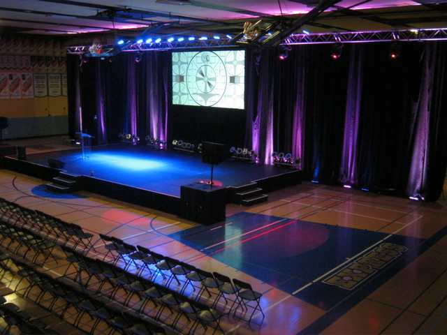 Événement scolaire en gymnase